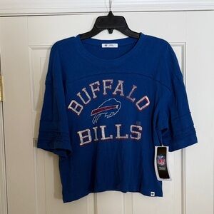 NFL Buffalo Bills Blue Cropped Tee NWT
